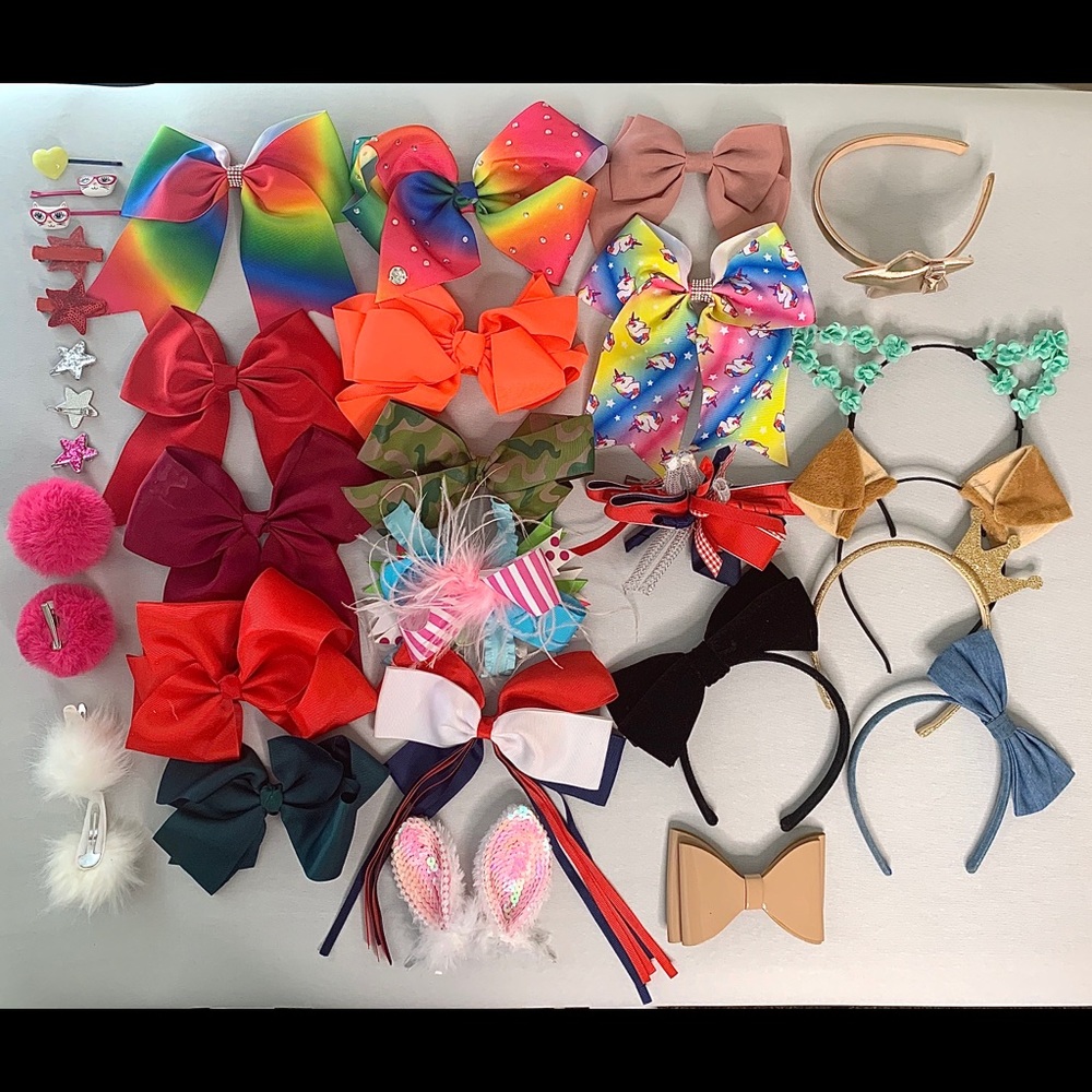 Lot of Girl hair Accessories Headbands Bows